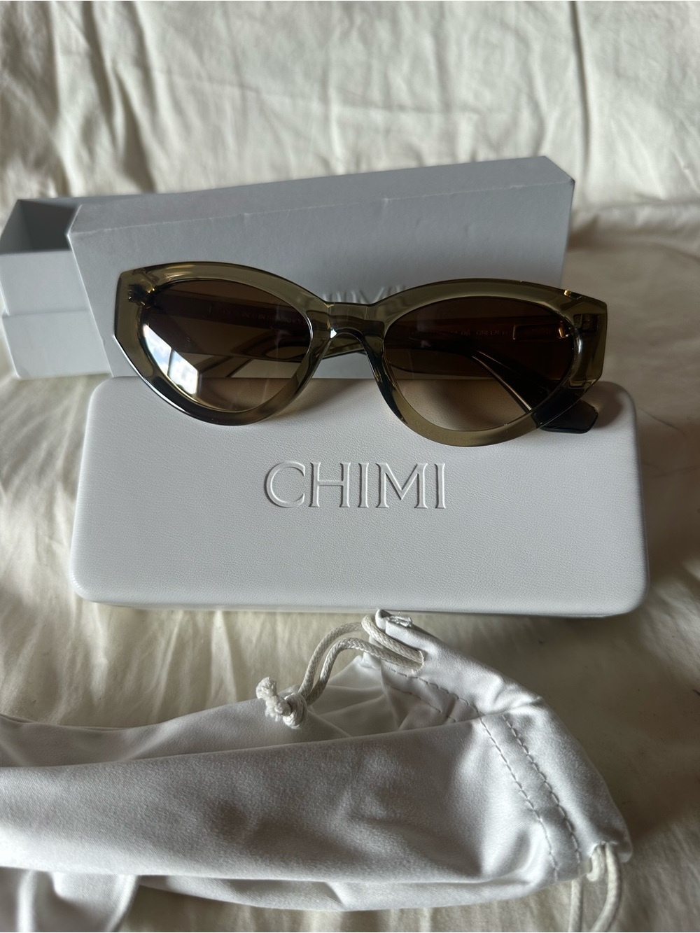 CHIMI 06 Core Green Cat Eye Sunglasses 53mm